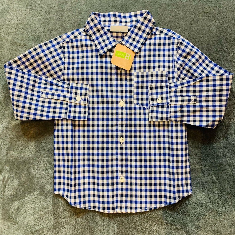 3 for $15💙NWT Crazy 8 Button down Shirt💙